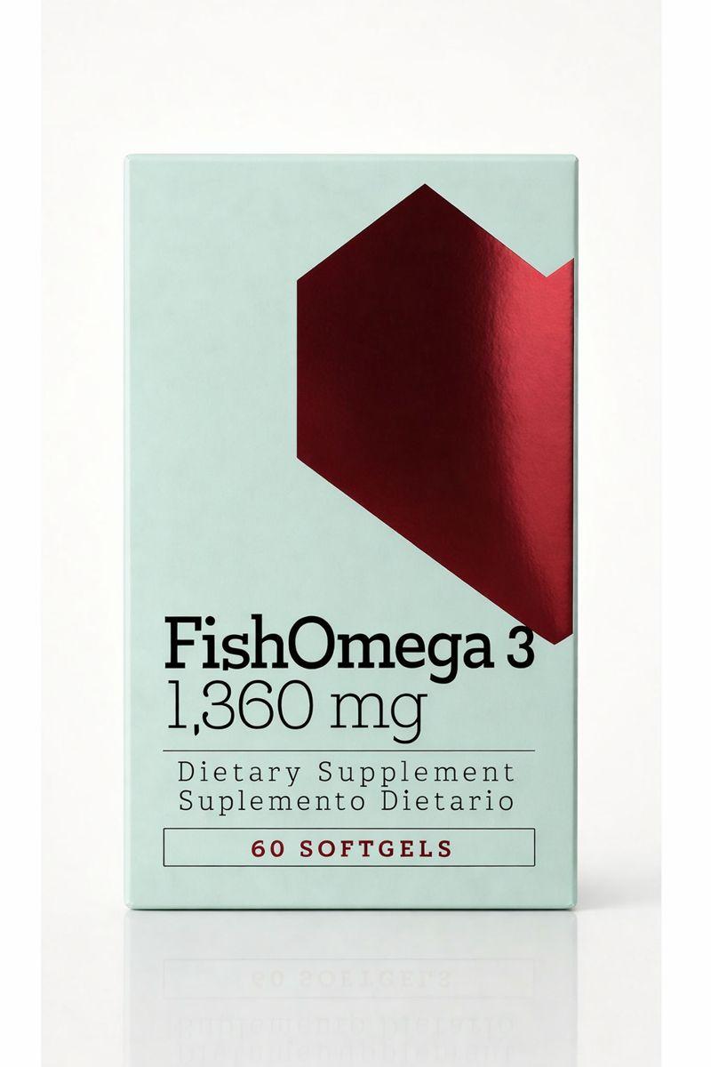 Fish Omega 3 1,360 mg 60 cápsulas