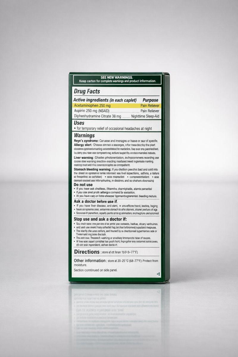 EXCEDRIN PM HEADACHE NOCHE - Imagen 2