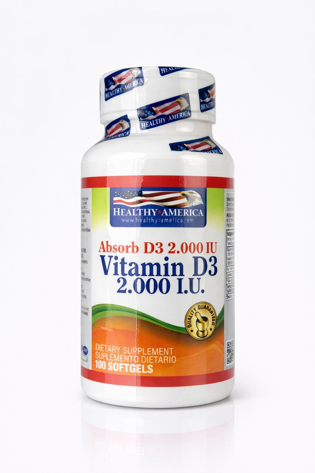 VITAMINA D3 2000 IU 100 SOFTGELS